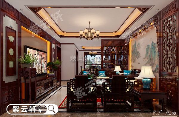 中式别墅客厅装修图片