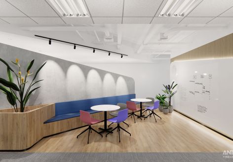 短视频公司1211平现代办公室装修案例
