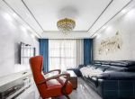 [上海力上纵横空间设计]135平现代简约装修案例，室内明亮色彩温馨