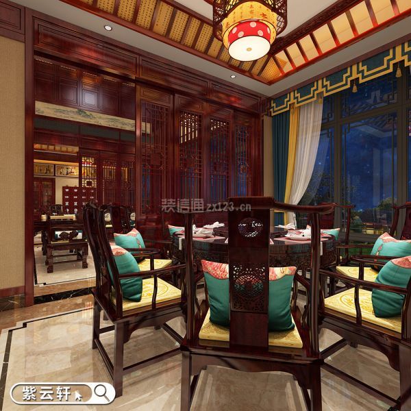 中式风格别墅装修餐厅