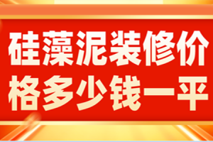 硅藻泥价格多少一平