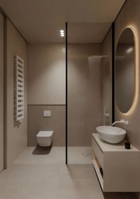简约卫生间装修效果图 淋浴隔断设计
