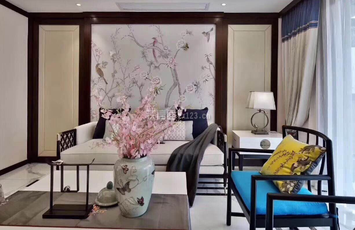 新中式风格客厅装修效果图片