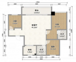 阳光揽胜现代风格130平米三居室装修案例