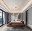 上海400平别墅卧室现代风装修效果图