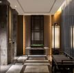 上海高端酒店电梯走廊装修效果图