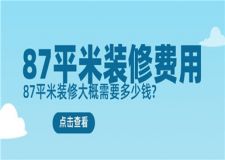 87平米裝修費用,87平米裝修大概多少錢
