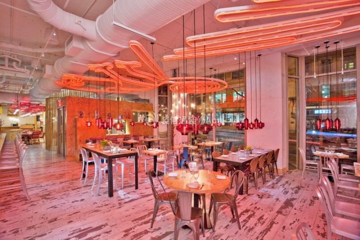 上海饭店餐厅用餐区装修效果图