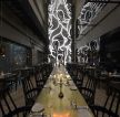 上海西餐厅大厅背景墙装修效果图