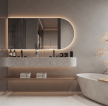 上海高端别墅室内卫生间洗手台装潢设计图