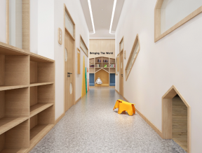 上海幼儿园走廊设计装潢图