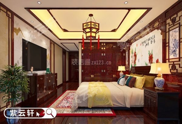 中式家居装修设计图-卧室