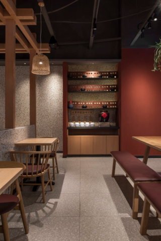 上海小型餐饮店用餐区设计装修效果图