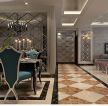 上海别墅法式豪华餐厅走廊装修效果图