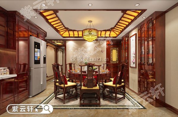 中式别墅装修设计图-餐厅