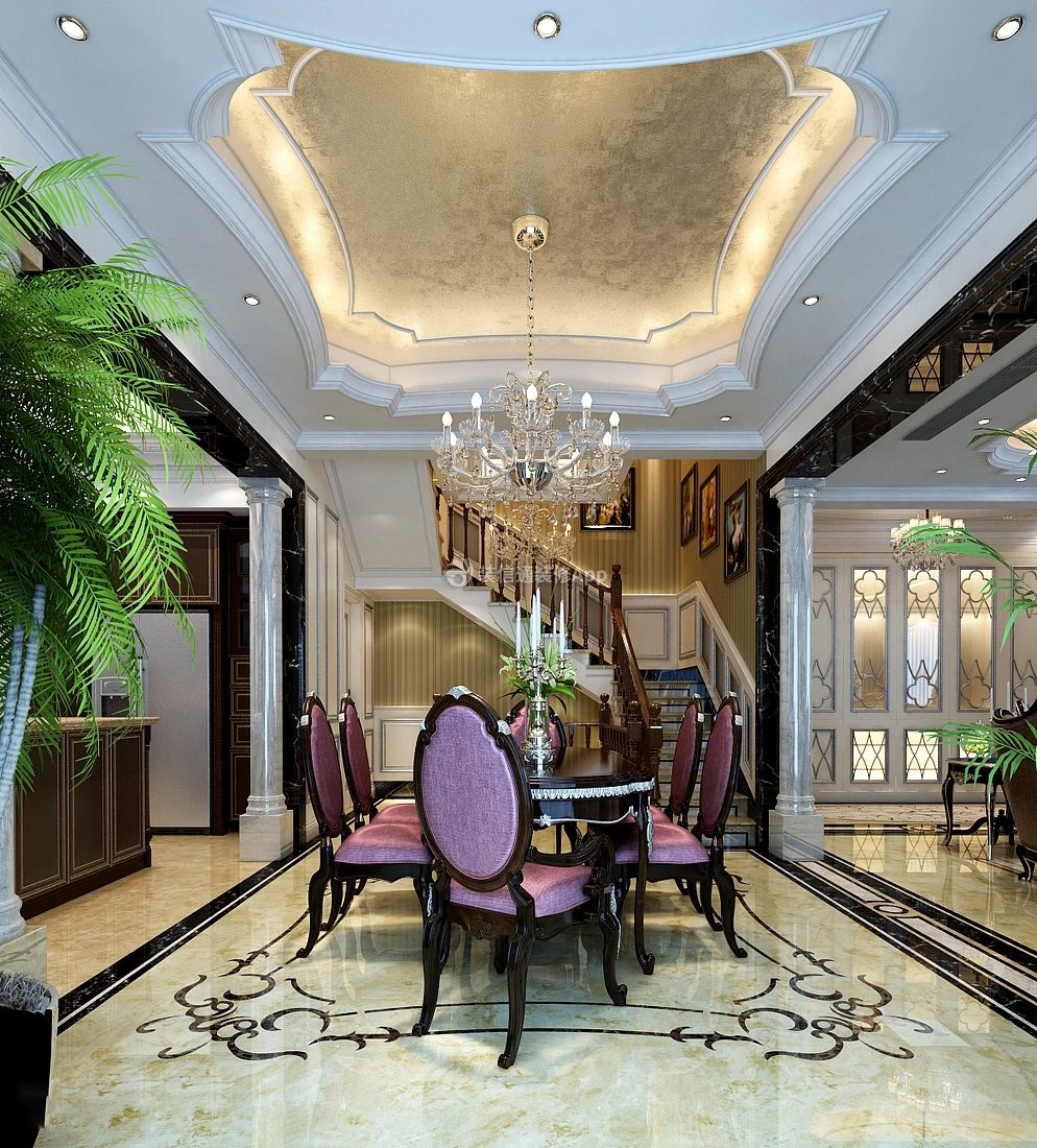 上海老洋房古典客厅装修设计效果图