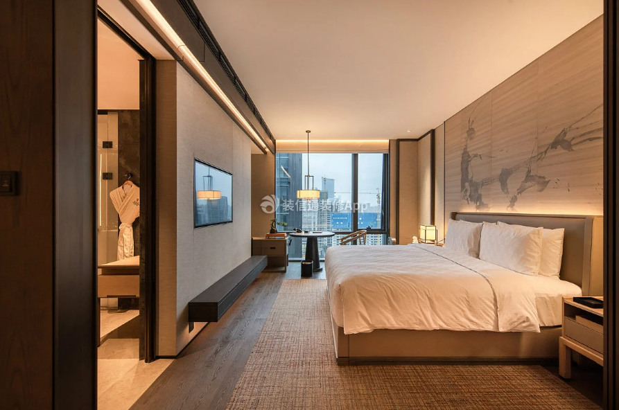 杭州星级酒店双人房装修设计效果图