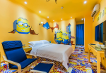 杭州酒店小黄人主题房间装修设计效果图