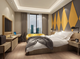 杭州商务酒店精品单人房装修设计效果图