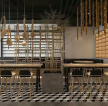 杭州餐饮店铺室内吊顶装饰装修效果图