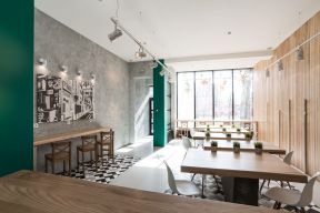 杭州咖啡厅店铺室内装修设计效果图