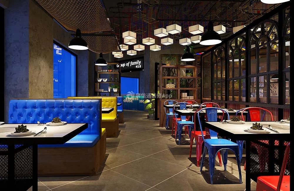 杭州餐厅用餐区装修装潢效果图