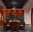 杭州餐厅中式包间装修装潢效果图