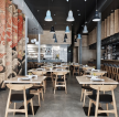 杭州餐厅创意背景墙装修装潢效果图