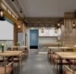 杭州小型餐馆大厅装修设计效果图