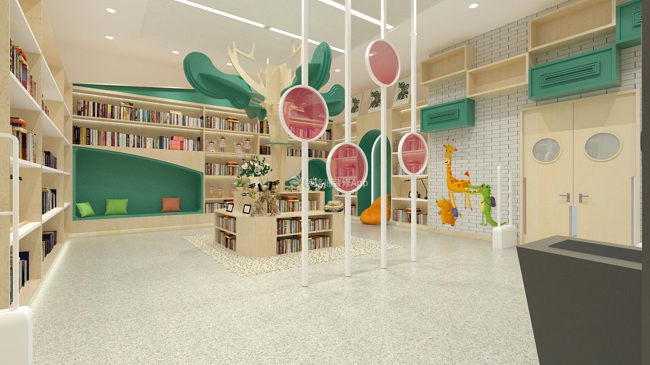 杭州320平米儿童书店装修设计效果图