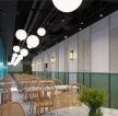 杭州360平米茶餐厅吊顶装饰设计效果图