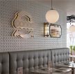 杭州360平米茶餐厅背景墙装修设计效果图