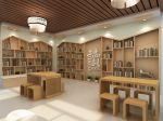 杭州430平米书店阅读区背景墙装修设计效果图