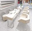杭州190平米美甲店操作台桌椅设计案例