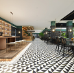 杭州咖啡馆室内地板设计装修效果图