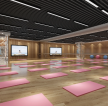 杭州1500平米健身中心瑜伽室设计装修案例图