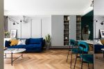 蓝天紫竹苑89㎡三居室现代风格装修案例