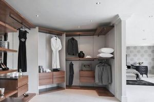 小卧室开放式衣柜设计