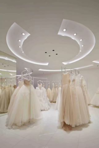 杭州婚纱店展厅灯饰装修设计效果图