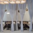 杭州140平米咖啡厅卡座门帘装修设计效果图