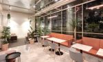 杭州140平米咖啡厅室内装修设计效果图
