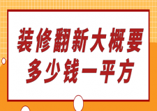 裝修翻新大概要多少錢一平方(價(jià)格明細(xì))