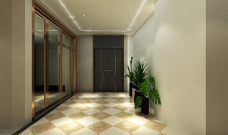 杭州600平米美容会所室内走廊装修设计图