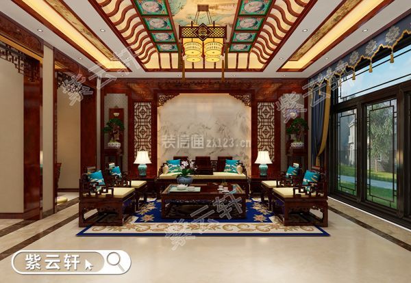 中式别墅客厅设计图