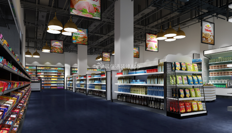杭州超市室内设计装修效果图