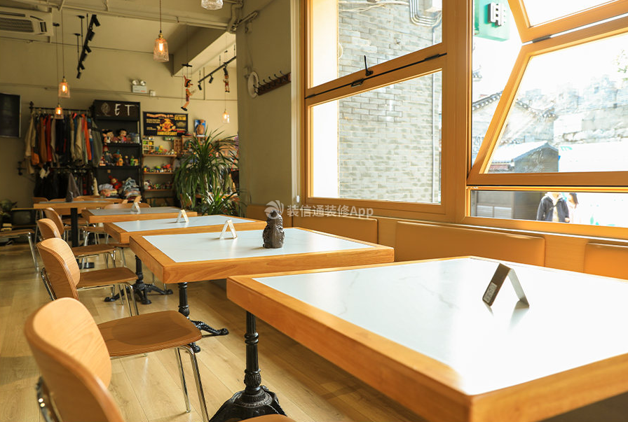 杭州290平米咖啡馆座椅设计装修图