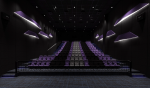 杭州电影院放映厅紫色主题装修设计效果图