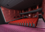 杭州电影院放映厅红色背景墙装修设计效果图