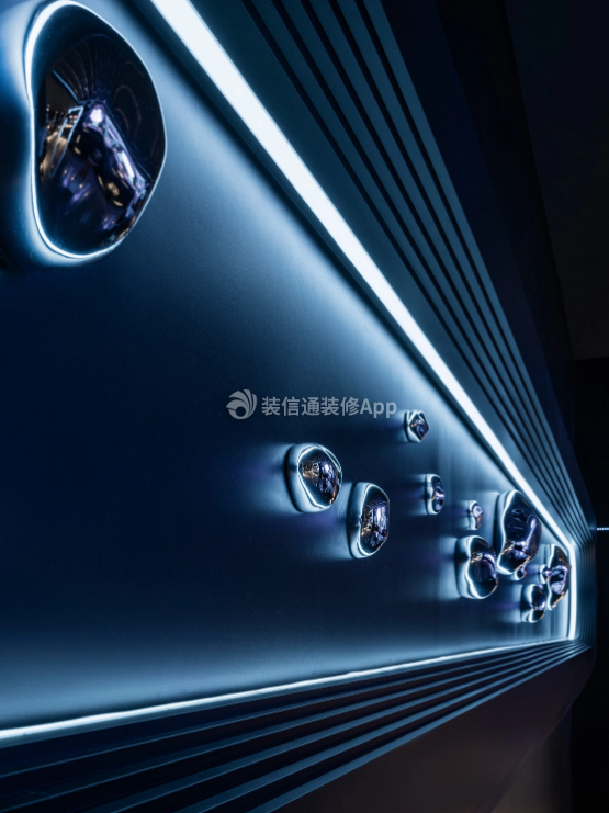 杭州夜总会走廊墙面装饰设计效果图