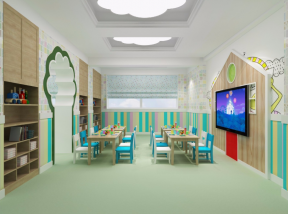 杭州早教中心室内教室装修设计效果图